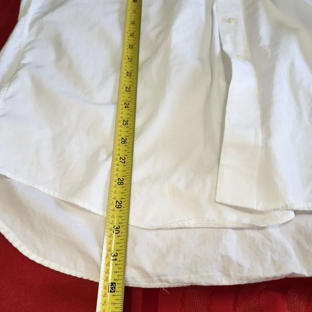 Tommy Hilfiger White Button Shirt Mens XL Vintage 2006 Long Sleeve Cotton Y2K - Picture 8 of 12